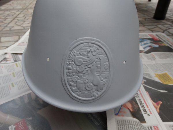 Dutch M34 Helmet Restoration part 2