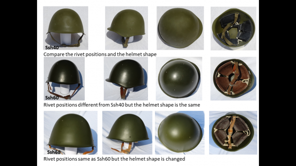 Russian helmets compare