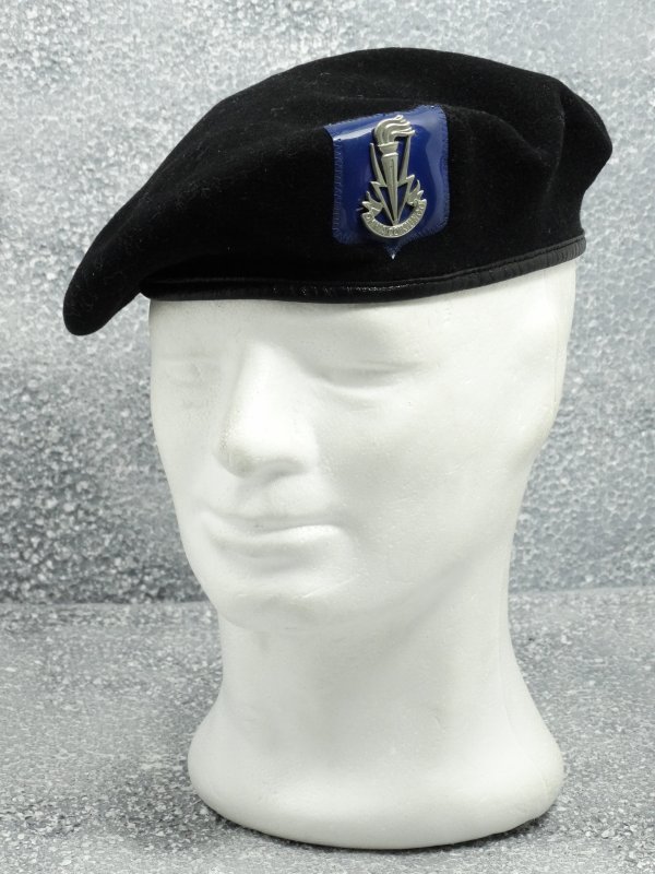 Belgian Beret "Transmissietroepen" Black