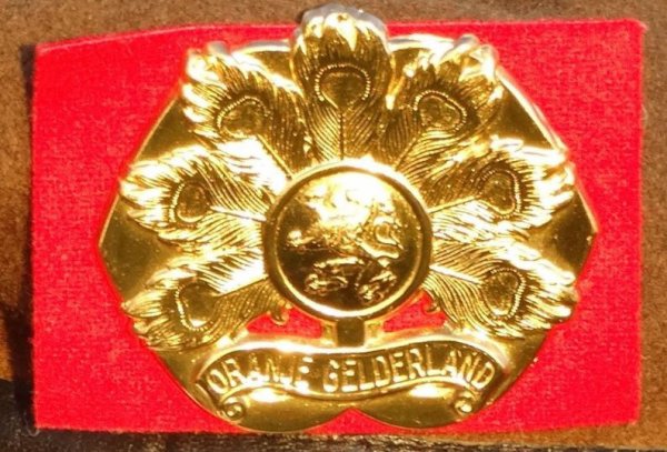 Baretembleem 19 Regiment Infanterie Oranje Gelderland